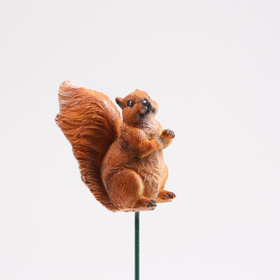 Animaux des bois de ferme écureuil sur bâton 8x4x6 cm