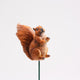 Animaux des bois de ferme écureuil sur bâton 8x4x6 cm