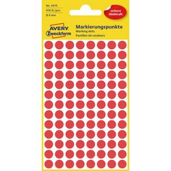 Points de marquage avery 3010 rouge 8mm
