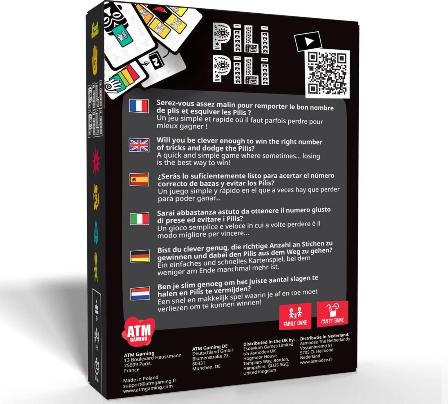 Asmodee pili pili jeu de cartes (version nl)