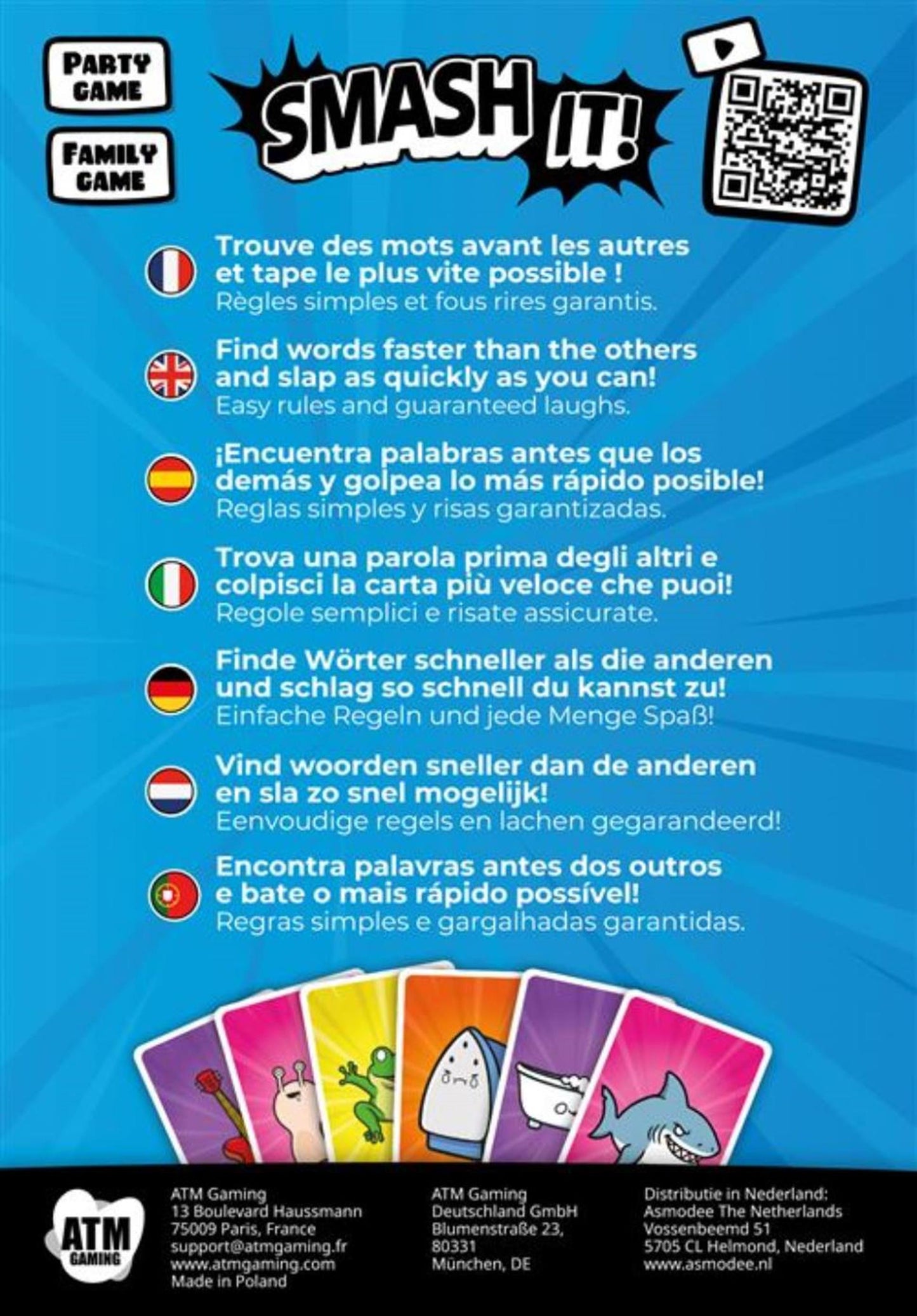 Asmodee écrase-le ! jeu de cartes (version nl)