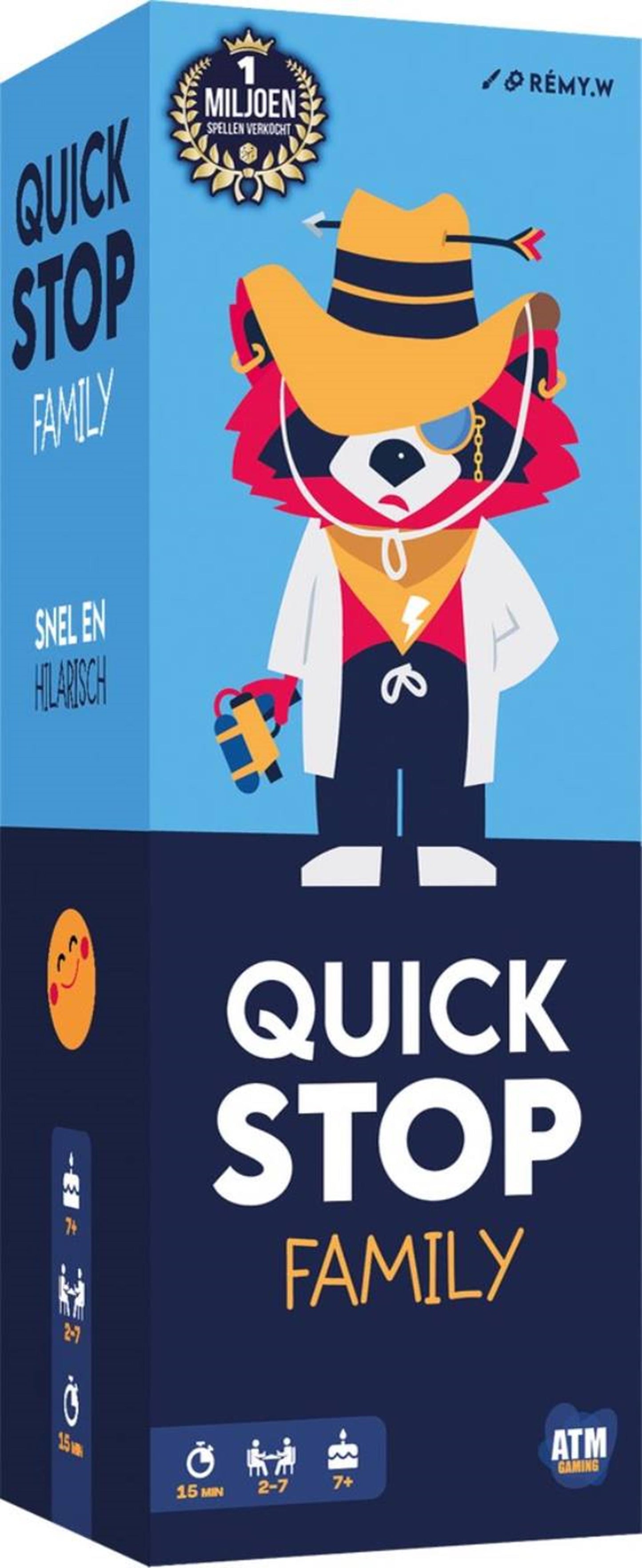Jeu de cartes rapide familial Asmodee quickstop