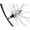 Roue arrière 28'' aluminium zac 2000 jante rectifiée noire - roue libre - axe plein