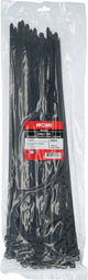 Attaches de câble Womi 450×7,6 mm noir – 100 pièces – extra longues – haute résistance à la traction