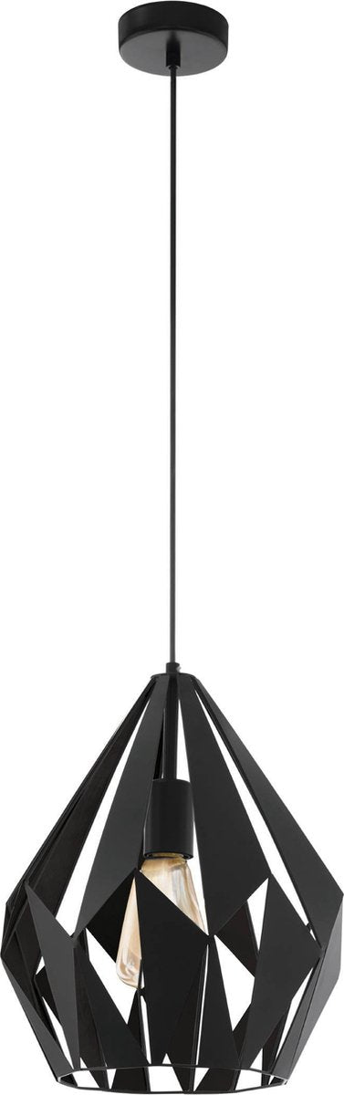 Suspension Eglo Carlton 1 - e27 - ø 31 cm - noire