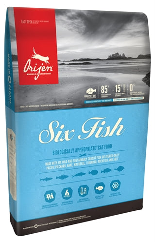 Orijen entier proie 6 chats de poisson