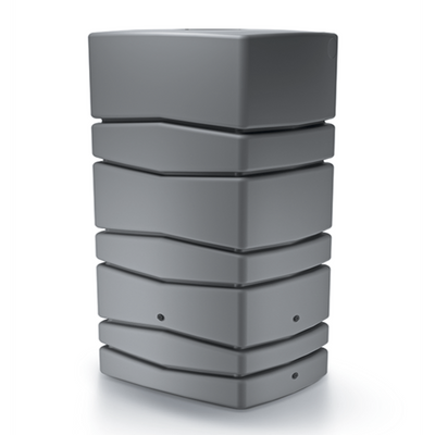 Prosperplast 1071717 - baril de pluie 650l aqua tower gris | 1 pièce
