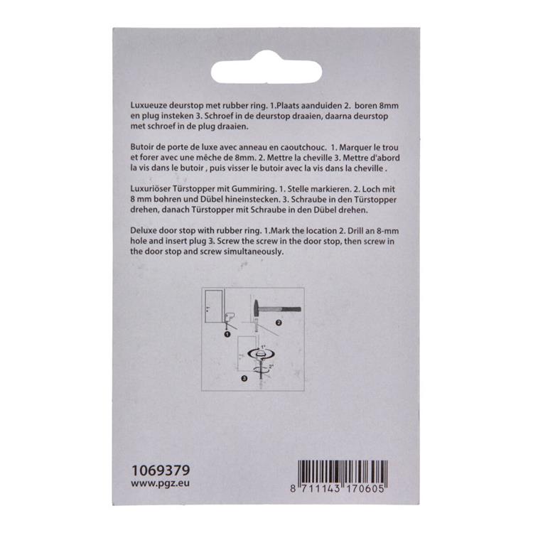 Mack 1069379 - modèle de cylindre d'arrêt de porte noir ø 20h30 mm 4 pcs pc | 6 pièces