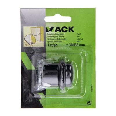 Mack 1069031 - modèle de cylindre d'arrêt de porte noir ø 30h35 mm 1 pièce pièce | 6 pièces