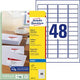 Étiquettes d'adresse avery j4791-25 laser blanc
