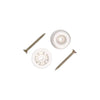 Mack 1069046 - butée de porte caoutchouc + vis blanc 30 x 35 mm 2 pcs | 6 pièces