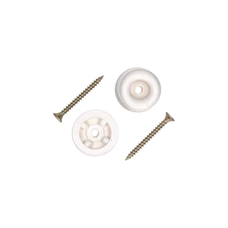 Mack 1069046 - butée de porte caoutchouc + vis blanc 30 x 35 mm 2 pcs | 6 pièces