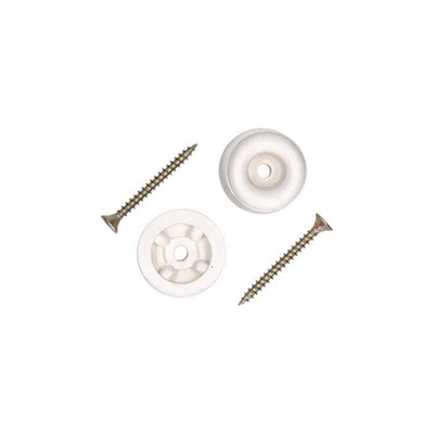 Mack 1069046 - butée de porte caoutchouc + vis blanc 30 x 35 mm 2 pcs | 6 pièces