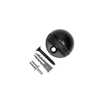 Mack 1069024 - butée de porte demi-lune noir ø 44 mm 1 pièce pièce | 6 pièces