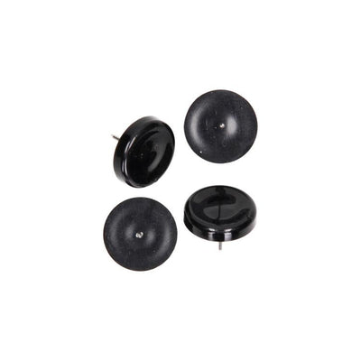 Mack 1066770 - clou planeur de chaise plastique noir ø 28 mm 4 pcs | 6 pièces