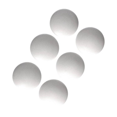 Mack 1069027 - butée de porte autocollante blanc ø 40 mm 6 pcs | 6 pièces