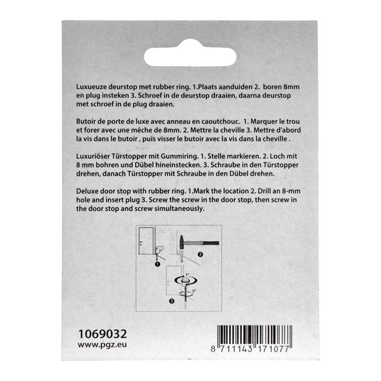 Mack 1069032 - modèle de cylindre d'arrêt de porte noir ø 30h25 mm 1 pièce pièce | 6 pièces