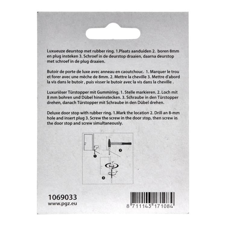 Mack 1069033 - modèle de cylindre d'arrêt de porte noir ø 28h28 mm 1 pièce pièce | 6 pièces