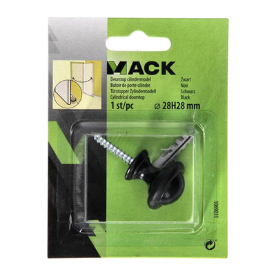 Mack 1069033 - modèle de cylindre d'arrêt de porte noir ø 28h28 mm 1 pièce pièce | 6 pièces