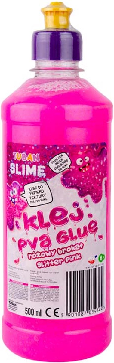Tuban - colle pva pour slime - rose 500 ml