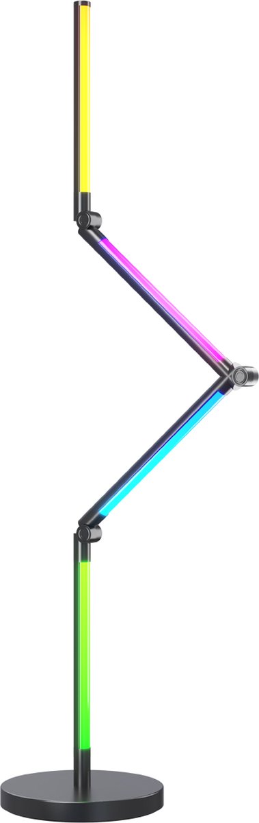 Lampadaire LED intelligent Calex - lampe d'angle WiFi intelligente - lampe sur pied - éclairage d'ambiance dimmable RVB et lumière blanche - contrôle via application - 140 cm