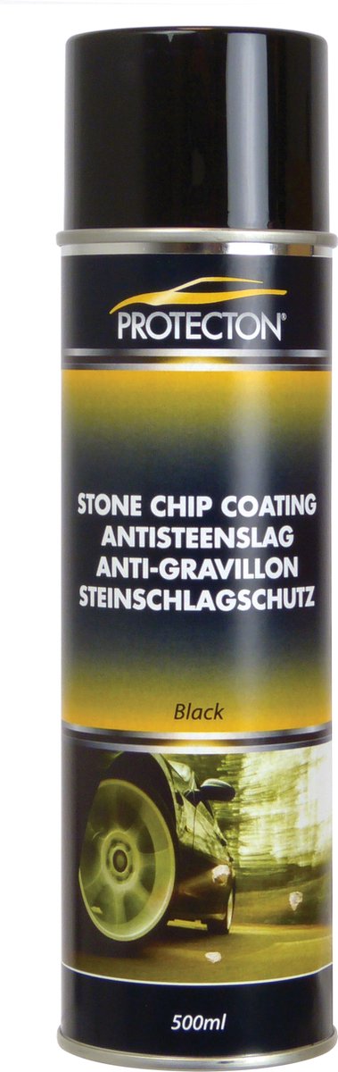 Protecton anti-gravillons - agent de protection pour pièces de carrosserie - effet anticorrosion - insonorisant - repeinvable - noir - 500ml