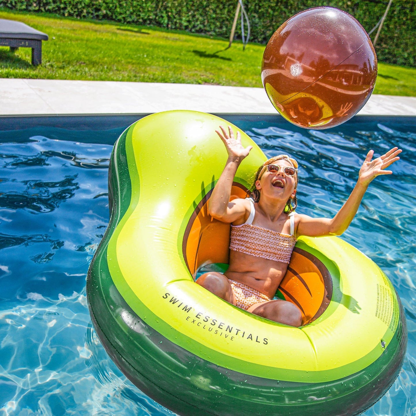 BLISS TROPICAL | Avocat gonflable incl. Balle de plage