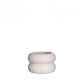 Idées 4 saisons pot de fleur potelé blanc cassé ø9xh6,4cm
