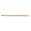 Crayon en bambou sans fin, rond avec gomme.