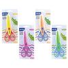Ciseaux pour enfants zigzag 15,5 cm. 4 couleurs.