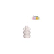 Bougeoir potelé Idées 4 saisons h12cm blanc cassé