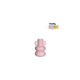 Bougeoir potelé Idées 4 saisons h12cm rose