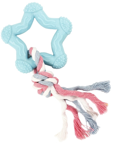 Little Rascals Bijt Star Blue Rose Blanc