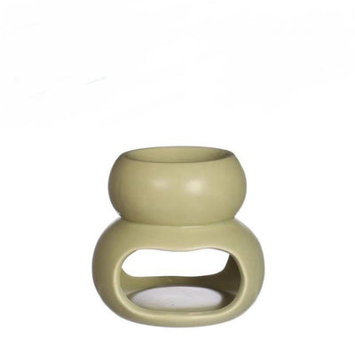 Brûleur parfum potelé Idées 4 saisons vert jade ø10xh9cm
