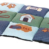 Trixie Dog Cushion Patchwork Blue Green
