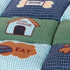 Trixie Dog Cushion Patchwork Blue Green