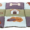 Trixie Dog Cushion Patchwork Blue Green