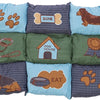 Trixie Dog Cushion Patchwork Blue Green