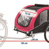 Trixie Dog Bike Cart Black Red
