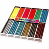 Crayons de couleur Colortime, l : 17,45 cm, recharge 4 mm, couleurs métallisées, couleurs néon, 144 pièces 1 boîte