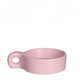 Bougeoir potelé Idées 4 saisons rose 13,5x9,5cm