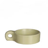 Bougeoir potelé Idées 4 saisons vert 13,5x9,5cm