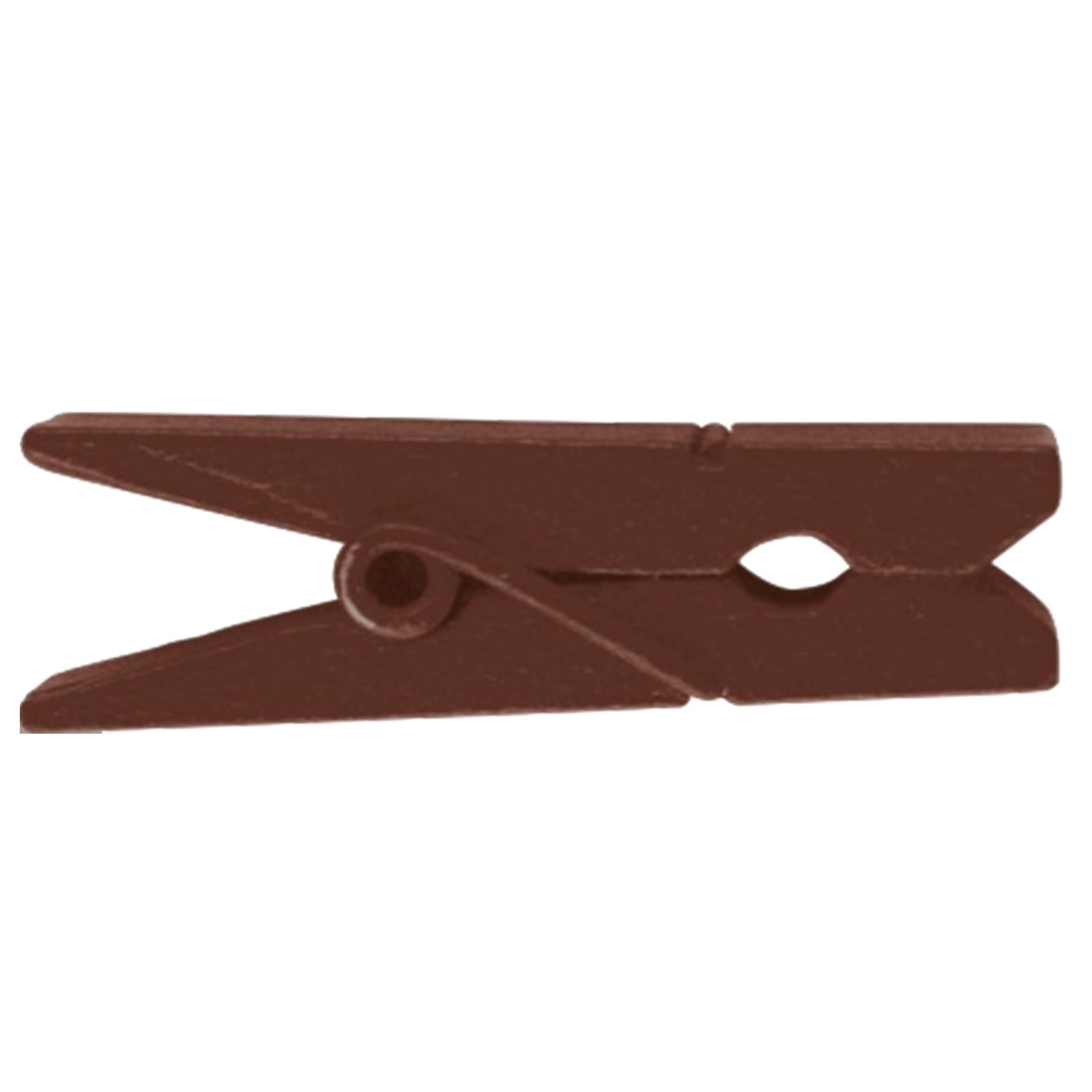 Vaessen creative • pinces à linge bois 3,5cm 12pcs chocolat