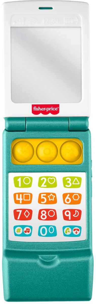 Fisher-Price rire apprend le téléphone à clapet - activité d'apprentissage musical pour les tout-petits