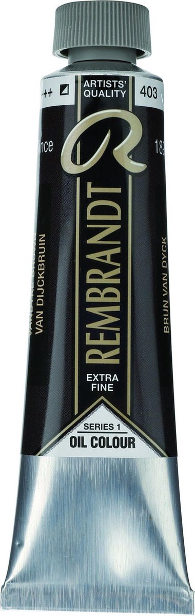 Peinture à l'huile de Rembrandt | brun vandyke (403) 15 ml
