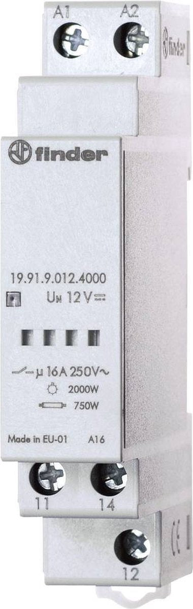 Finder 19.91.9.012.4000 module de sortie pour interrupteur crépusculaire 1 pièce(s) tension d'alimentation (num):12 v dc 1x contact inverseur