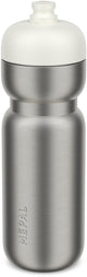 Bouteille de sport Mepal en acier inoxydable - 800 ml - pack. ouvrir et boire - acier inoxydable léger - passe au lave-vaisselle - gourdes - céramique blanche