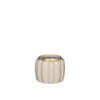 Pouf pot de fleurs Idées 4 saisons crème ø9,5xh7,6cm
