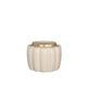 Pouf pot de fleurs Idées 4 saisons crème ø12,6xh9,7cm