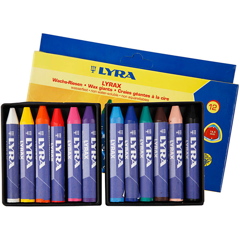 Lyra Waskrijt, L: 9 cm, épaisseur 15 mm, 12 pièces 1 boîte